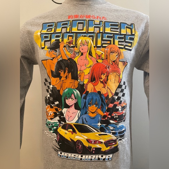 Men’s L/S Broken Promises Shirt, ‘Hashiriya’ Size Medium - Picture 3 of 11